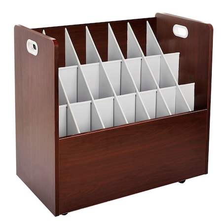 Adiroffice Mahogany, MDF Wood, 30 in W, 28.5 in L, 15.75 in D ADI625-MA-MK
